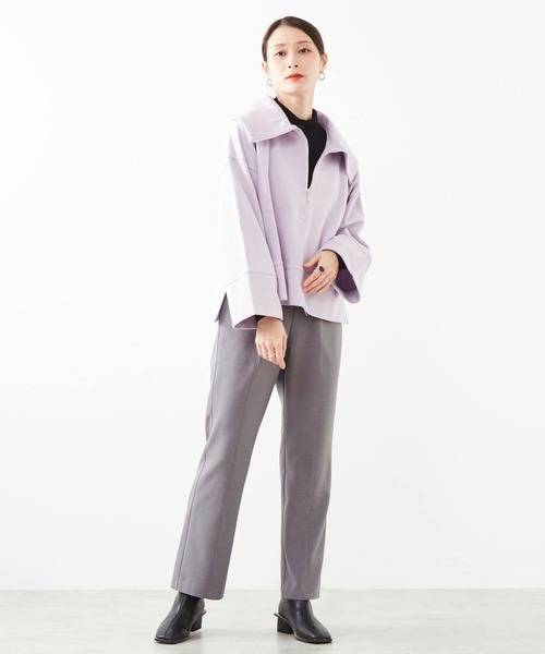 SOFFITTO（ソフィット）の「セーラーカラージップスウェット（スウェット・レディース・ブラック/ラベンダー/ベージュ・FREE）」の16枚目の写真