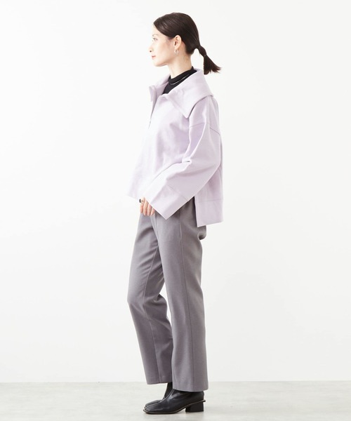 SOFFITTO（ソフィット）の「セーラーカラージップスウェット（スウェット・レディース・ブラック/ラベンダー/ベージュ・FREE）」の17枚目の写真