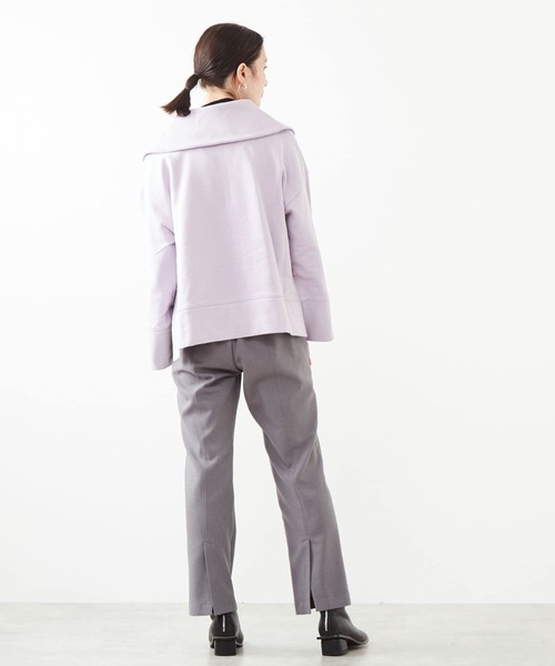 SOFFITTO（ソフィット）の「セーラーカラージップスウェット（スウェット・レディース・ブラック/ラベンダー/ベージュ・FREE）」の18枚目の写真