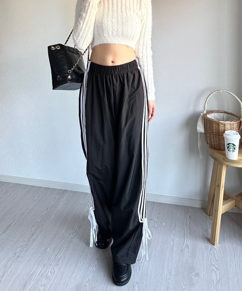 ★韓国の人気★【EDENMADE】★ボレロストリングトラックパンツ★ アテンションストリングジョガー&ワイドパンツ | ファッション