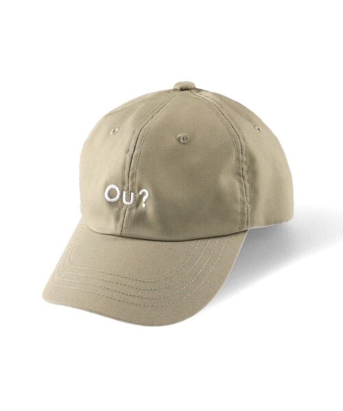 EDWIN（エドウィン）の「【Ou? by EDWIN】ロゴ刺繍キャップ（キャップ・キッズ・ベージュ/ブラック・M/L）」の3枚目の写真