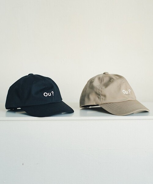 EDWIN（エドウィン）の「【Ou? by EDWIN】ロゴ刺繍キャップ（キャップ・キッズ・ベージュ/ブラック・M/L）」の9枚目の写真