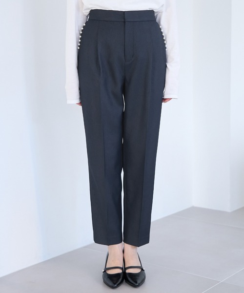 ROPE' PICNIC（ロペピクニック）の「パールディティールパンツ/セットアップ対応（その他パンツ・レディース・サックスブルー/オフホワイト/ネイビー・40/38/36）」の5枚目の写真