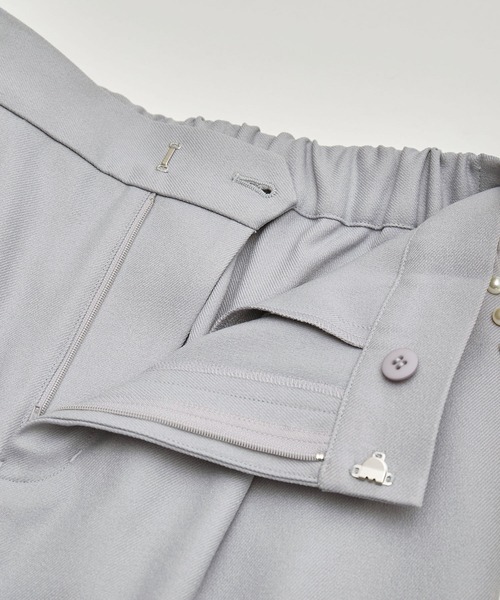 ROPE' PICNIC（ロペピクニック）の「パールディティールパンツ/セットアップ対応（その他パンツ・レディース・サックスブルー/オフホワイト/ネイビー・40/38/36）」の15枚目の写真