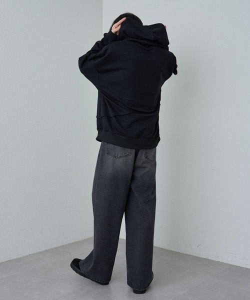 COLONY 2139（コロニートゥーワンスリーナイン）の「裏毛キリカエパーカー（パーカー・メンズ・グレー/ブラック・MEDIUM/LARGE）」の21枚目の写真