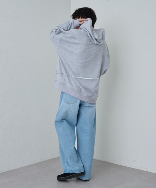 COLONY 2139（コロニートゥーワンスリーナイン）の「裏毛キリカエパーカー（パーカー・メンズ・グレー/ブラック・MEDIUM/LARGE）」の15枚目の写真