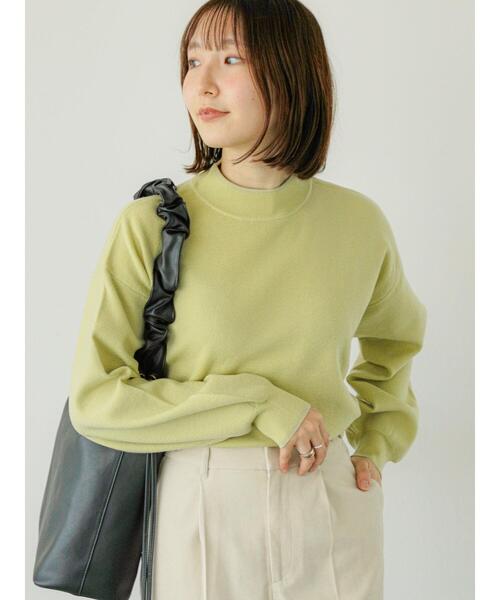 Te chichi TERRASSE(テチチテラス)の「ラメラインハイネックニット(ニット/セーター・レディース・イエロー/ブルー/オフホワイト/ベージュ/ブラック・F)」の1枚目の写真