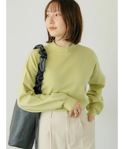 Te chichi TERRASSE(テチチテラス)の「ラメラインハイネックニット(ニット/セーター・レディース・イエロー/ブルー/オフホワイト/ベージュ/ブラック・F)」の17枚目の写真