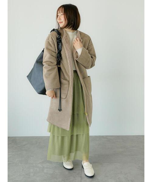 Te chichi TERRASSE(テチチテラス)の「ラメラインハイネックニット(ニット/セーター・レディース・イエロー/ブルー/オフホワイト/ベージュ/ブラック・F)」の21枚目の写真