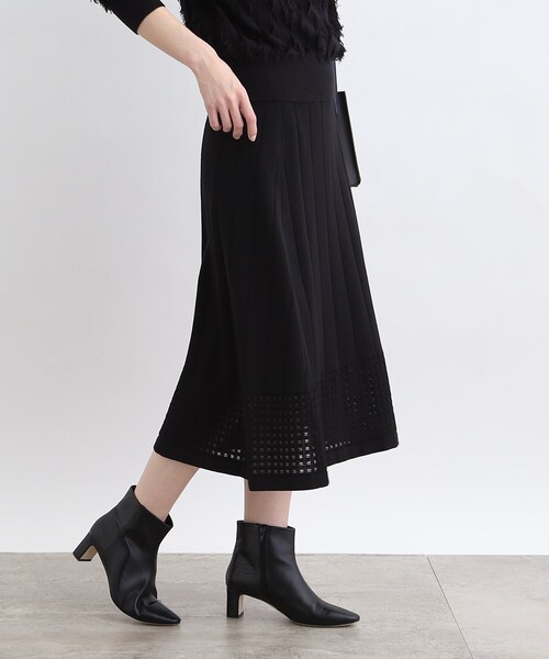 黒 フレアスカート サイズ36 miumiu フレアスカート ブラック ミュウ