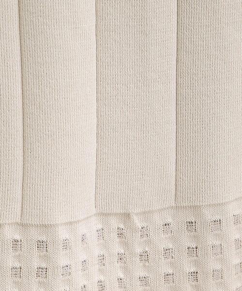 INDIVI（インディヴィ）の「◆【洗える／裾シアー】スクエアシアーニットスカート（スカート・レディース・ブラック/ライトブルー/ナチュラル・05/36/38/03/13/15 /19）」の11枚目の写真