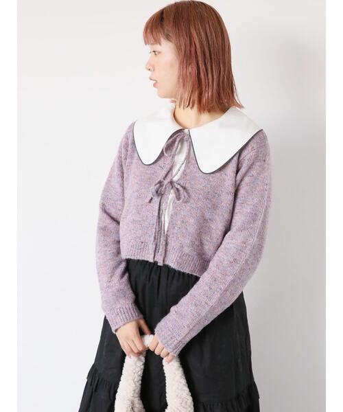 ehka sopo（エヘカソポ）の「パイピングビッグ襟ブラウス（シャツ/ブラウス・レディース・キナリ/オフホワイト・F）」の7枚目の写真