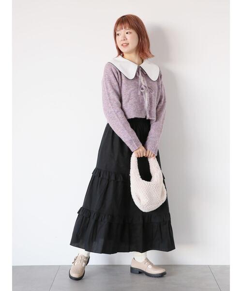 ehka sopo（エヘカソポ）の「パイピングビッグ襟ブラウス（シャツ/ブラウス・レディース・キナリ/オフホワイト・F）」の9枚目の写真