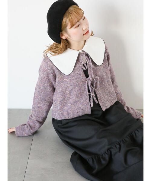 ehka sopo（エヘカソポ）の「パイピングビッグ襟ブラウス（シャツ/ブラウス・レディース・キナリ/オフホワイト・F）」の10枚目の写真