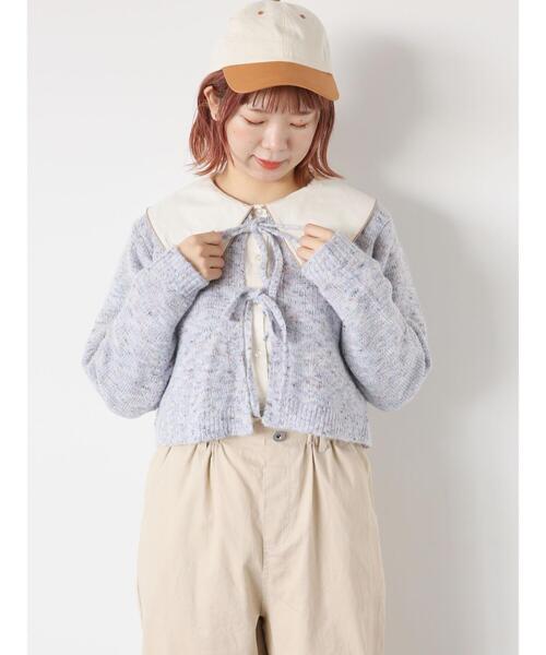 ehka sopo（エヘカソポ）の「パイピングビッグ襟ブラウス（シャツ/ブラウス・レディース・キナリ/オフホワイト・F）」の16枚目の写真