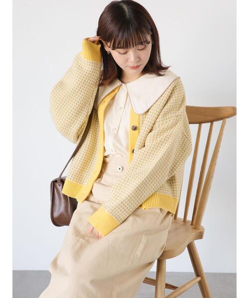 ehka sopo（エヘカソポ）の「パイピングビッグ襟ブラウス（シャツ/ブラウス・レディース・キナリ/オフホワイト・F）」の19枚目の写真