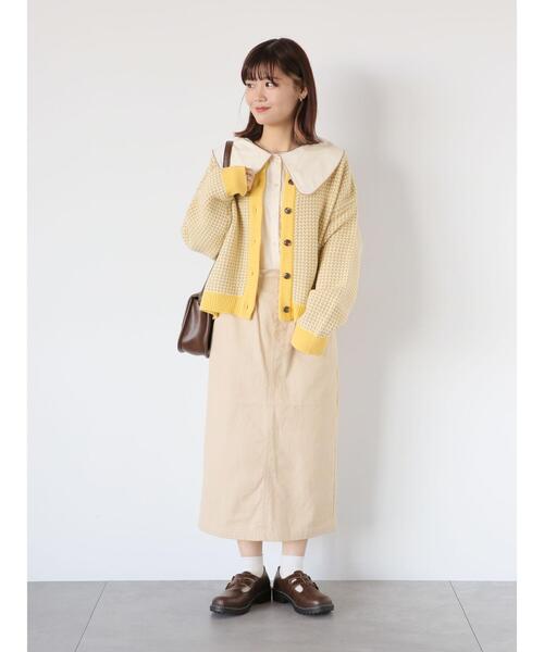 ehka sopo（エヘカソポ）の「パイピングビッグ襟ブラウス（シャツ/ブラウス・レディース・キナリ/オフホワイト・F）」の21枚目の写真