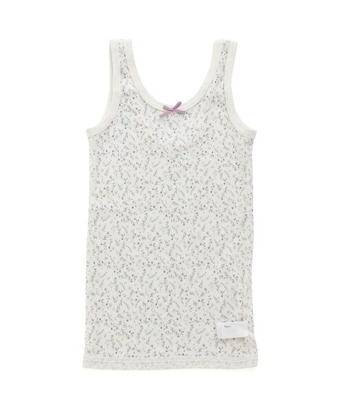 apres les cours（アプレレクール）の「深あきインナータンクトップ_一部WEB限定カラー（インナーウェア/肌着・キッズ・ベージュ/オフホワイト/アイボリー/ブラック/その他3/キナリ/ラベンダー・80/100/90/130/120/110）」の7枚目の写真