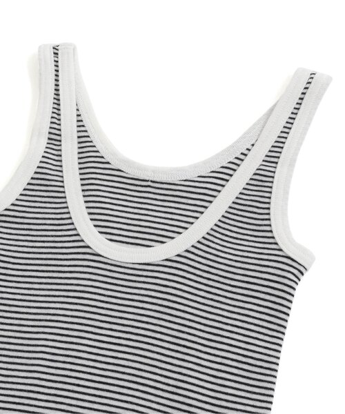 apres les cours（アプレレクール）の「深あきインナータンクトップ_一部WEB限定カラー（インナーウェア/肌着・キッズ・ベージュ/オフホワイト/アイボリー/ブラック/その他3/キナリ/ラベンダー・80/100/90/130/120/110）」の14枚目の写真