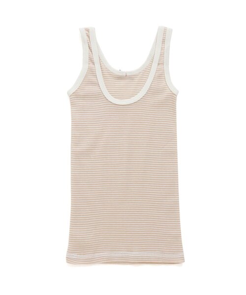 apres les cours（アプレレクール）の「深あきインナータンクトップ_一部WEB限定カラー（インナーウェア/肌着・キッズ・ベージュ/オフホワイト/アイボリー/ブラック/その他3/キナリ/ラベンダー・80/100/90/130/120/110）」の20枚目の写真