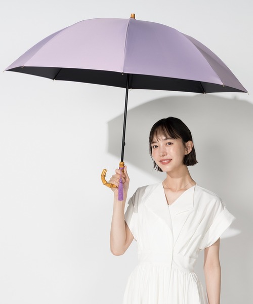 完全遮光100% 最強の日傘「UVO（ウーボ）」 60cm 無地タッセル（長傘）｜UVO（ウーボ）