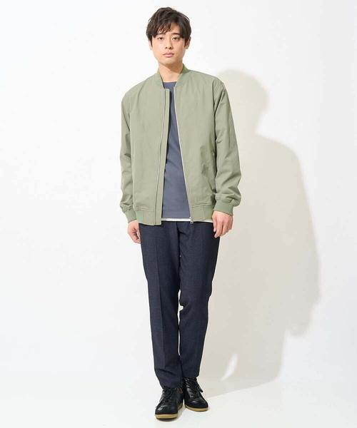 a.v.v(アーヴェヴェ)の「【カットソー+インナーの2点セット】ハニカムジャージープルオーバー(Tシャツ/カットソー・メンズ・チャコールグレー/アイボリー/ミント・48/46/50)」の14枚目の写真