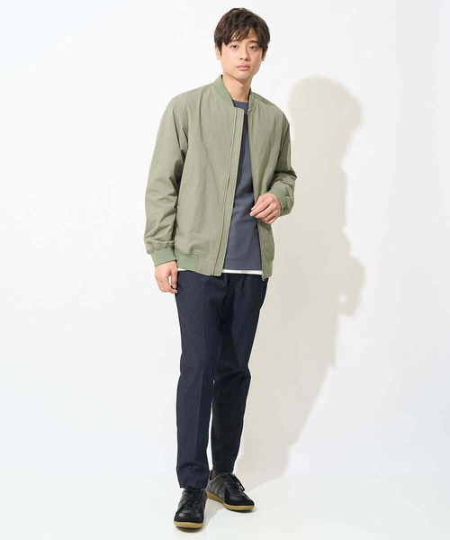 a.v.v(アーヴェヴェ)の「【カットソー+インナーの2点セット】ハニカムジャージープルオーバー(Tシャツ/カットソー・メンズ・チャコールグレー/アイボリー/ミント・48/46/50)」の15枚目の写真