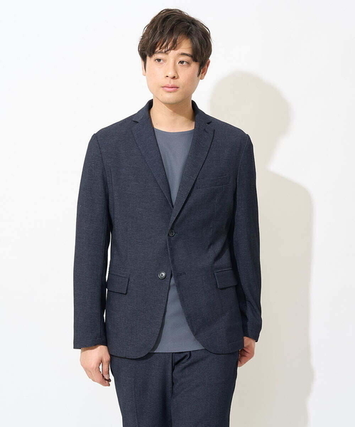 a.v.v(アーヴェヴェ)の「【カットソー+インナーの2点セット】ハニカムジャージープルオーバー(Tシャツ/カットソー・メンズ・チャコールグレー/アイボリー/ミント・48/46/50)」の20枚目の写真