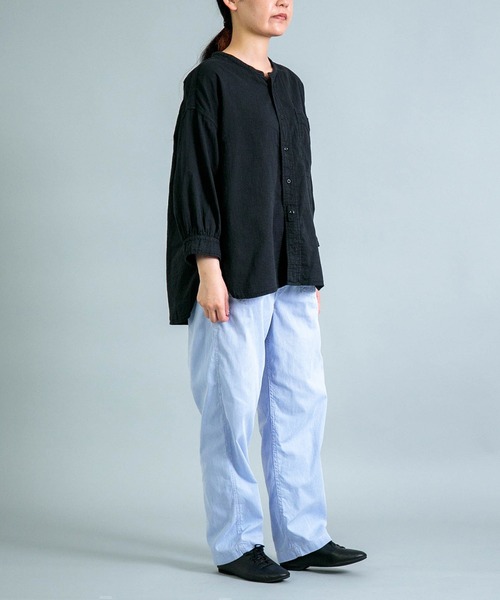 OMNIGOD womens / オムニゴッド] ダブルガーゼワイドスタンド