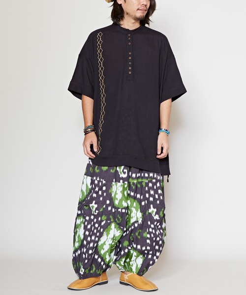 チャイハネ（チャイハネ）の「【チャイハネ】ギリシム変形MEN'Sトップス（その他トップス・メンズ・ベージュ/イエロー/ブラック/カーキ・FREE）」の5枚目の写真