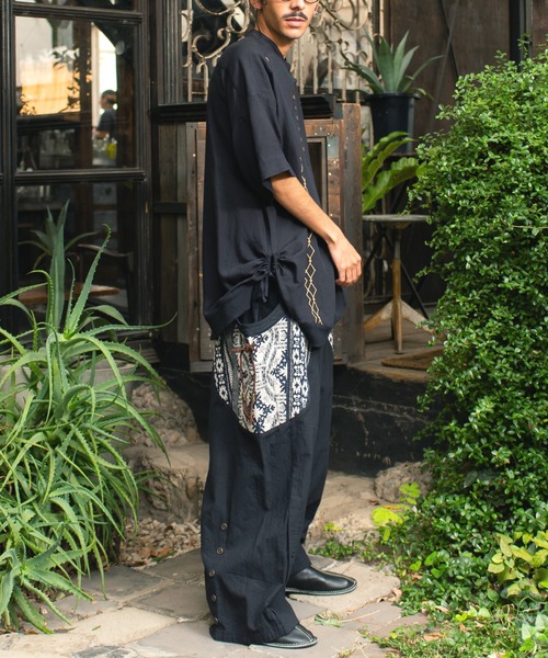 チャイハネ（チャイハネ）の「【チャイハネ】ギリシム変形MEN'Sトップス（その他トップス・メンズ・ベージュ/イエロー/ブラック/カーキ・FREE）」の14枚目の写真