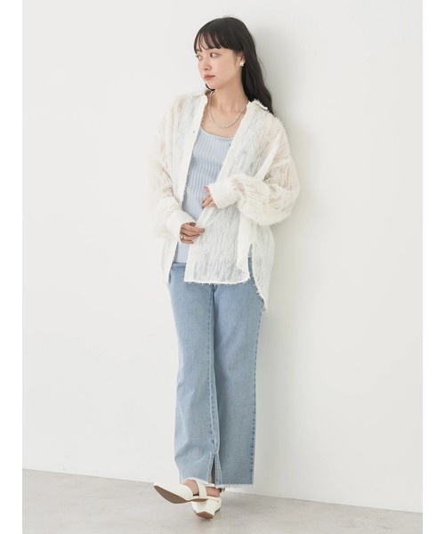 earth music&ecology(アースミュージックアンドエコロジー)の「2WAYネックタンクトップ(インナーウェア/肌着・レディース・サックスブルー/ブラック/オフホワイト/ベージュ・M/S)」の16枚目の写真