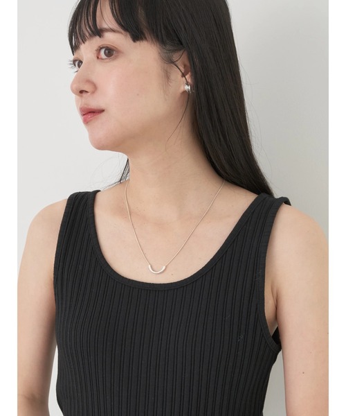 earth music&ecology(アースミュージックアンドエコロジー)の「2WAYネックタンクトップ(インナーウェア/肌着・レディース・サックスブルー/ブラック/オフホワイト/ベージュ・M/S)」の19枚目の写真