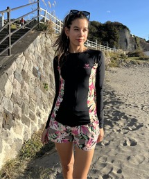 ROXY WAVE PRINTED 2/ロキシーマルチボタニカルパターンスイムボードショーツ(水着)