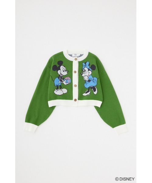 Disney SERIES CREATED by MUS(ディズニーシリーズクリエイテッドバイエムユーエス)の「MD CROPPED KNIT カーディガン(カーディガン/ボレロ・レディース・グリーン/オフホワイト/ブラック・FREE)」の15枚目の写真