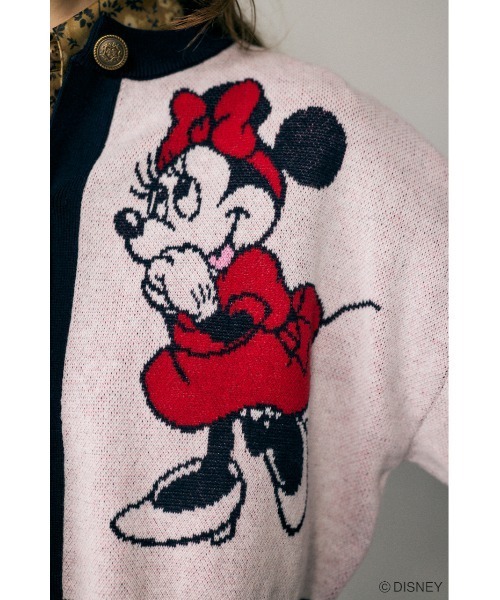 Disney SERIES CREATED by MUS(ディズニーシリーズクリエイテッドバイエムユーエス)の「MD CROPPED KNIT カーディガン(カーディガン/ボレロ・レディース・グリーン/オフホワイト/ブラック・FREE)」の10枚目の写真