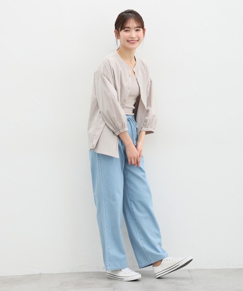 Honeys（ハニーズ）の「イージーパンツ（デニムパンツ・レディース・オフホワイト/ライトインディゴブルー/ライトブルー・LL/L/M/S）」の13枚目の写真