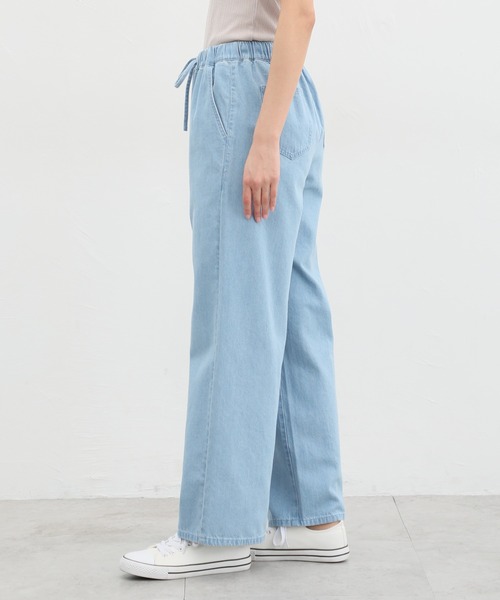 Honeys（ハニーズ）の「イージーパンツ（デニムパンツ・レディース・オフホワイト/ライトインディゴブルー/ライトブルー・LL/L/M/S）」の20枚目の写真