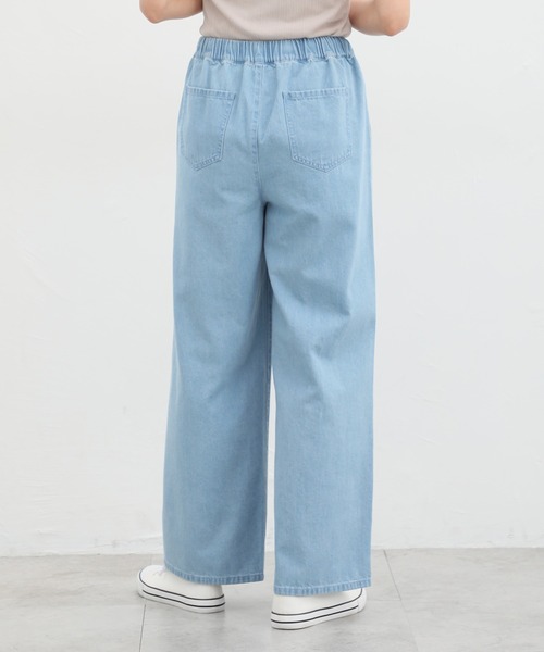 Honeys（ハニーズ）の「イージーパンツ（デニムパンツ・レディース・オフホワイト/ライトインディゴブルー/ライトブルー・LL/L/M/S）」の21枚目の写真