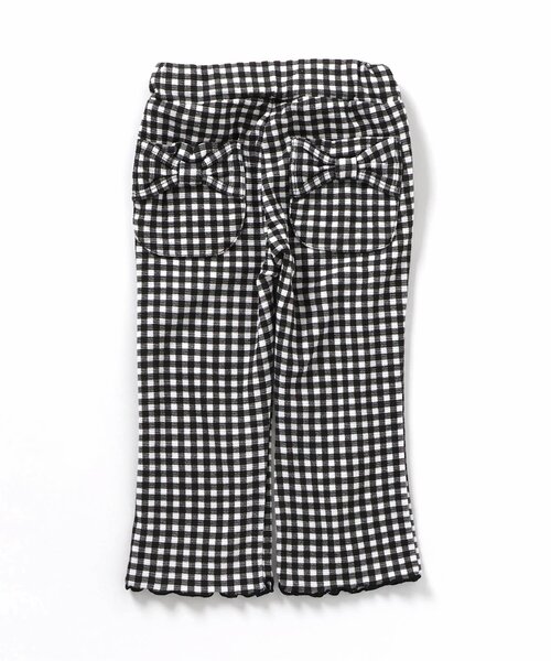 apres les cours(アプレレクール)の「リボンポケットレギンス/7days Style pants(その他パンツ・キッズ・アイボリー/サックスブルー/チェック・80/90/100/110/120/130)」の3枚目の写真