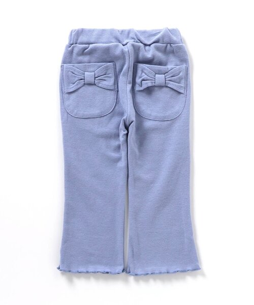 apres les cours(アプレレクール)の「リボンポケットレギンス/7days Style pants(その他パンツ・キッズ・アイボリー/サックスブルー/チェック・80/90/100/110/120/130)」の1枚目の写真