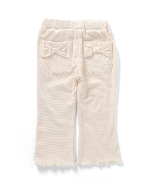 apres les cours(アプレレクール)の「リボンポケットレギンス/7days Style pants(その他パンツ・キッズ・アイボリー/サックスブルー/チェック・80/90/100/110/120/130)」の2枚目の写真