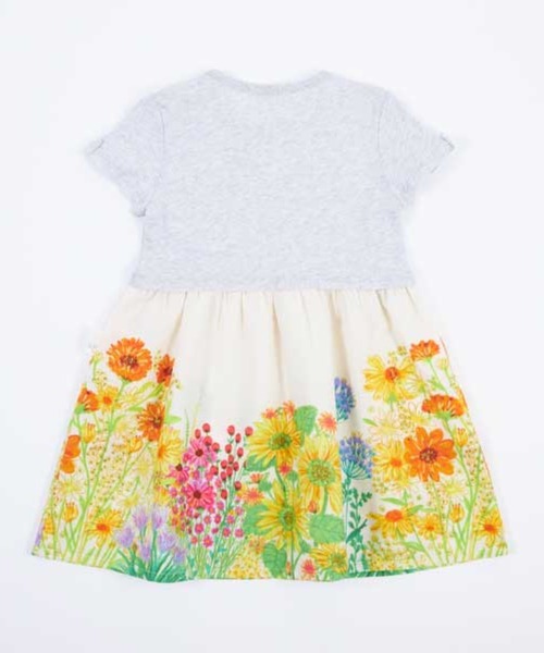 KP（ケーピー）の「花パネルプリントのドッキング半袖ワンピース(100～130cm)（ワンピース・キッズ・オフホワイト・100cm/110cm/120cm/130cm）」の8枚目の写真
