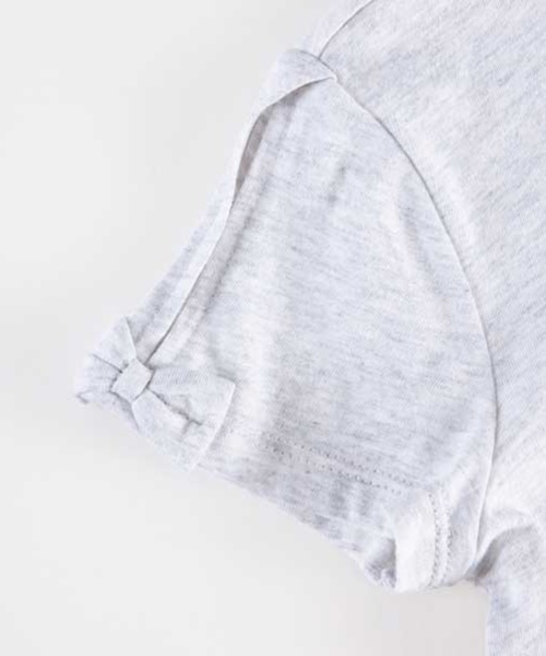 KP（ケーピー）の「花パネルプリントのドッキング半袖ワンピース(100～130cm)（ワンピース・キッズ・オフホワイト・100cm/110cm/120cm/130cm）」の3枚目の写真