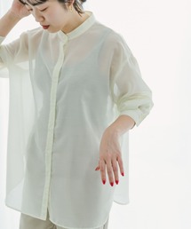 ITEMS URBANRESEARCH | シアーバンドカラーシャツ(シャツ/ブラウス)