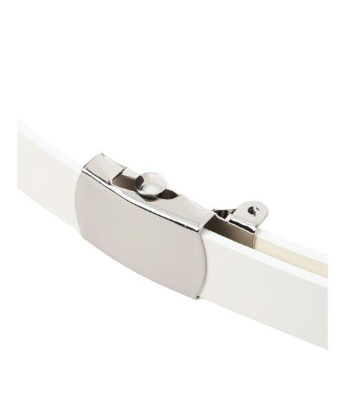 Lugnoncure（ルノンキュール）の「合皮ガチャベルト（ベルト・レディース・ブラック/オフホワイト・F）」の5枚目の写真