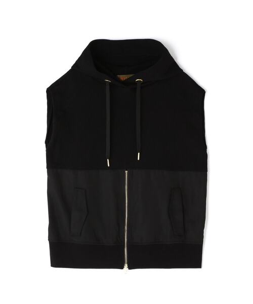 Risley（リズレー）の「Risley/リズレー/ドッキングノースリーブパーカー（パーカー・レディース・ブラック/グレー・F）」の5枚目の写真