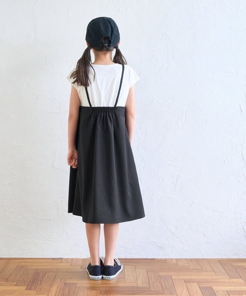 coca(coca)(コカ)の「キッズ ドッキングキャミワンピース(ワンピース・キッズ・その他/ブラック・120/110/140/130)」の7枚目の写真