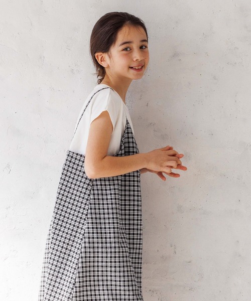 coca(coca)(コカ)の「キッズ ドッキングキャミワンピース(ワンピース・キッズ・その他/ブラック・120/110/140/130)」の3枚目の写真