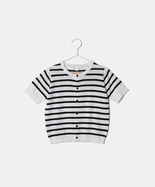 ROPE' PICNIC（ロペピクニック）の「【KIDS】半袖ベーシックカーディガン/リンクコーデ（カーディガン/ボレロ・キッズ・ホワイト系その他5/オフホワイト/レッド・120/110/130/150/140）」の13枚目の写真